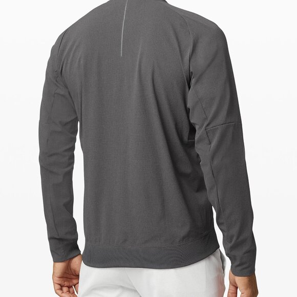 NWT LULULEMON GGRE Graphite Dark Grey Airing Easy Bomber Jacket Men's Small - Picture 3 of 12